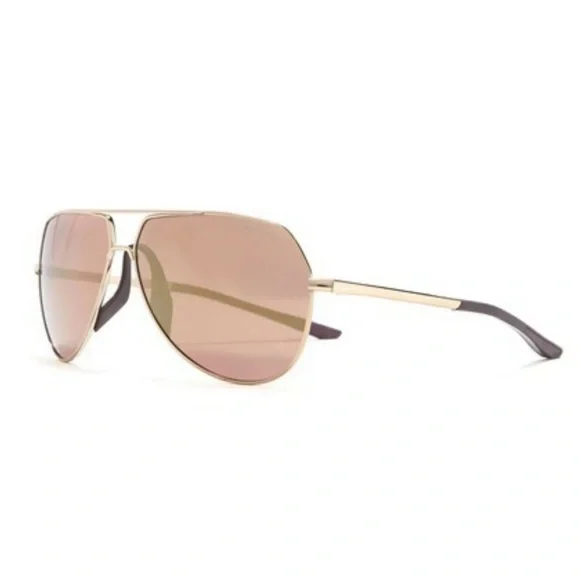 $169 Nike Outrider Mirror Aviator Sunglasses Course Golf Lens 62-12-140 Copper